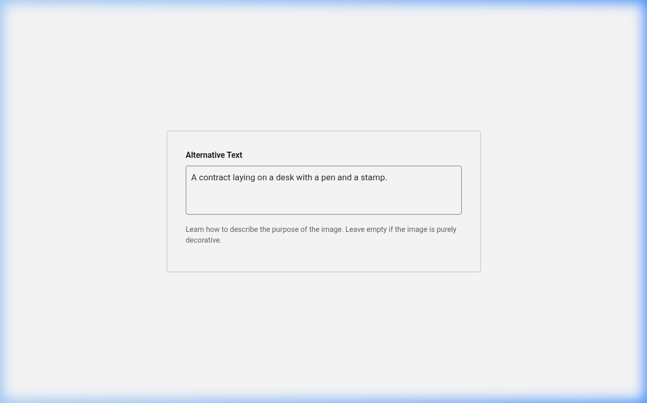 WordPress Media Alt Text