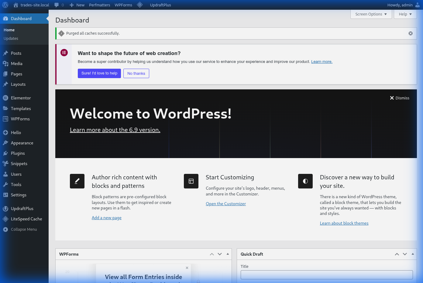 LiteSpeed Cache Purge Confirmation